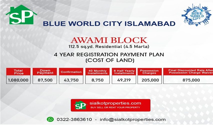 Blue World City Awami Block